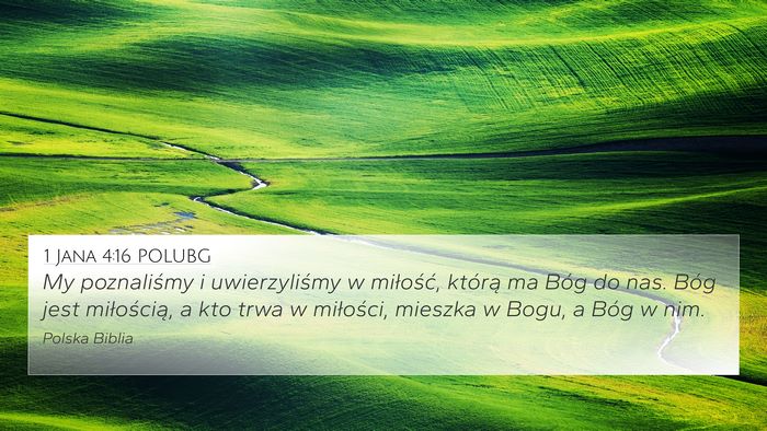 1 Jana 4:16 POLUBG Bible Verse Image