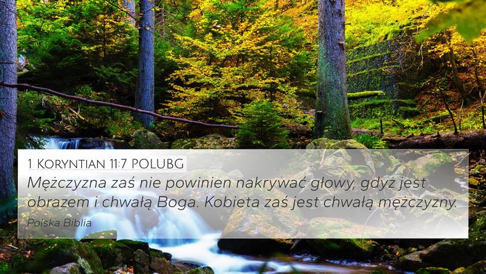 1 Koryntian 11:7 POLUBG Bible Verse Image