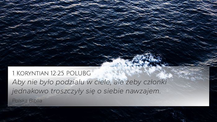 1 Koryntian 12:25 POLUBG Bible Verse Image