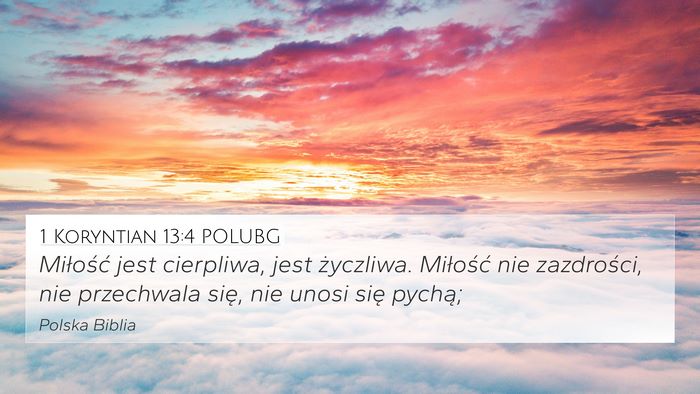 1 Koryntian 13:4 POLUBG Bible Verse Image