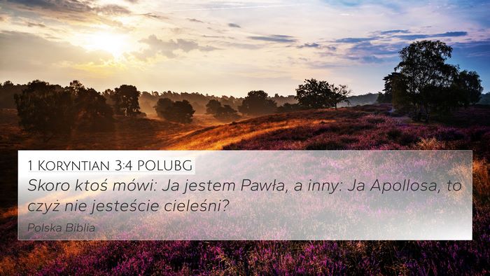 1 Koryntian 3:4 POLUBG Bible Verse Image