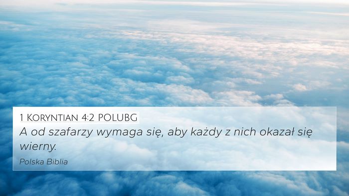 1 Koryntian 4:2 POLUBG Bible Verse Image