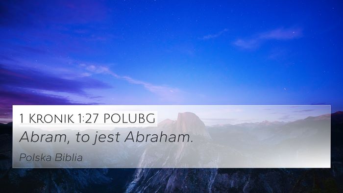1 Kronik 1:27 POLUBG 4K Wallpaper - Abram, to jest - 4K Wallpaper Bible Verse