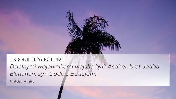 1 Kronik 11:26 POLUBG Bible Verse Image