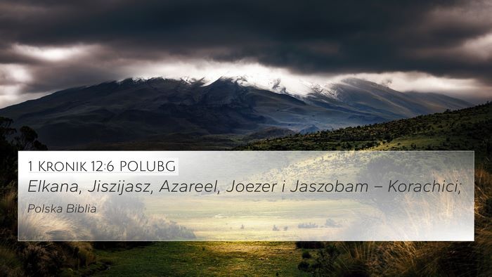 1 Kronik 12:6 POLUBG 4K Wallpaper - Elkana, Jiszijasz, Azareel, Joezer i Jaszobam – - 4K Wallpaper Bible Verse