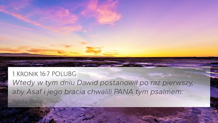 1 Kronik 16:7 POLUBG Bible Verse Image