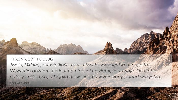 1 Kronik 29:11 POLUBG Bible Verse Image