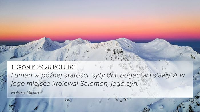 1 Kronik 29:28 POLUBG Bible Verse Image