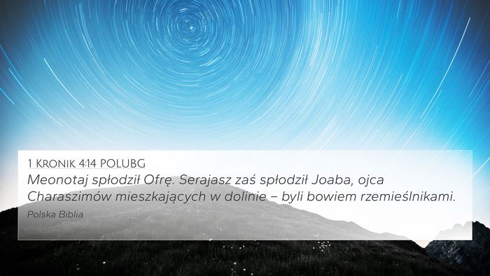 1 Kronik 4:14 POLUBG Bible Verse Image