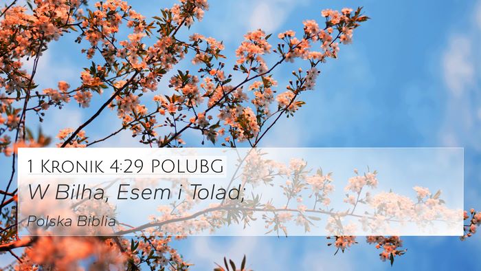 1 Kronik 4:29 POLUBG 4K Wallpaper - W Bilha, Esem i - 4K Wallpaper Bible Verse