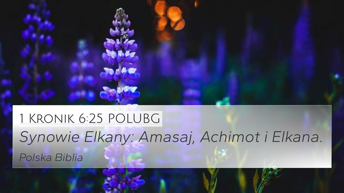 1 Kronik 6:25 POLUBG Bible Verse Image