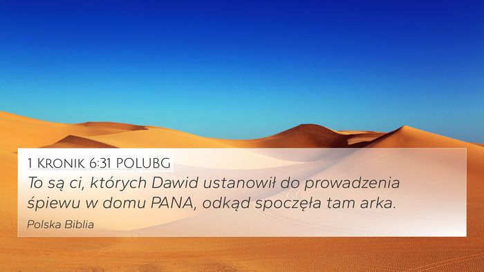1 Kronik 6:31 POLUBG Bible Verse Image