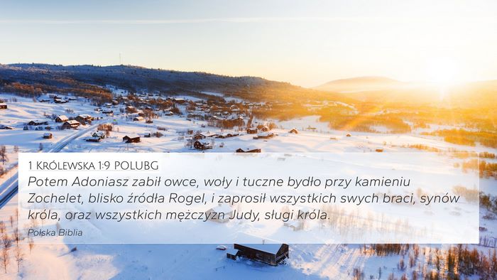 1 Królewska 1:9 POLUBG Bible Verse Image