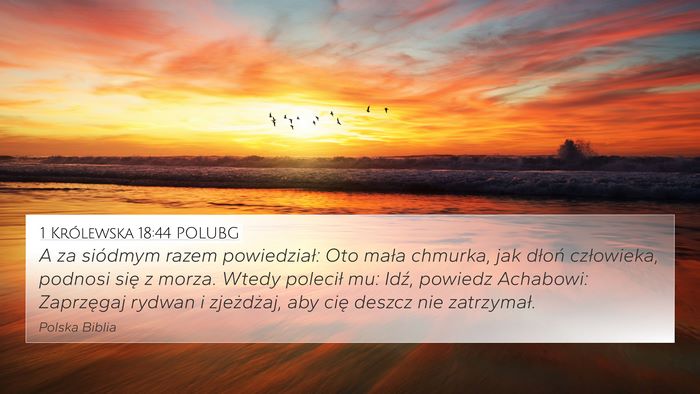 1 Królewska 18:44 POLUBG 4K Wallpaper - A za siódmym razem powiedział: Oto mała - 4K Wallpaper Bible Verse