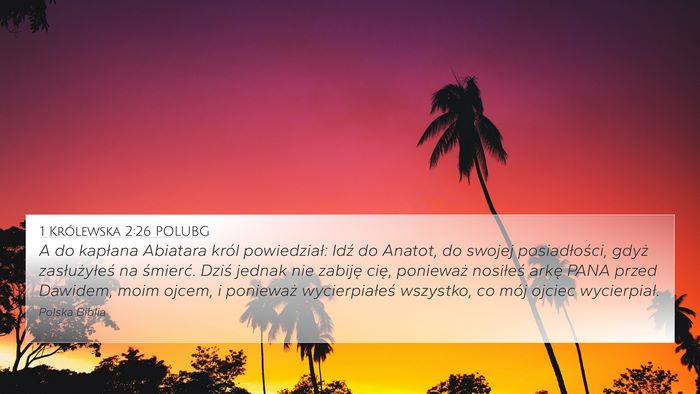 1 Królewska 2:26 POLUBG Bible Verse Image