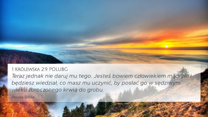1 Królewska 2:9 POLUBG Bible Verse Image