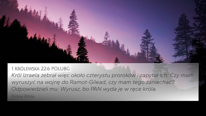 1 Królewska 22:6 POLUBG Bible Verse Image