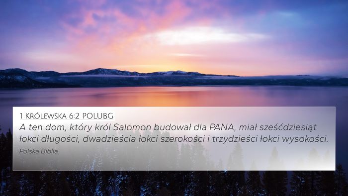 1 Królewska 6:2 POLUBG Bible Verse Image