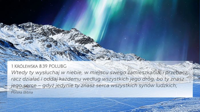 1 Królewska 8:39 POLUBG Bible Verse Image
