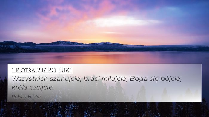 1 Piotra 2:17 POLUBG Bible Verse Image