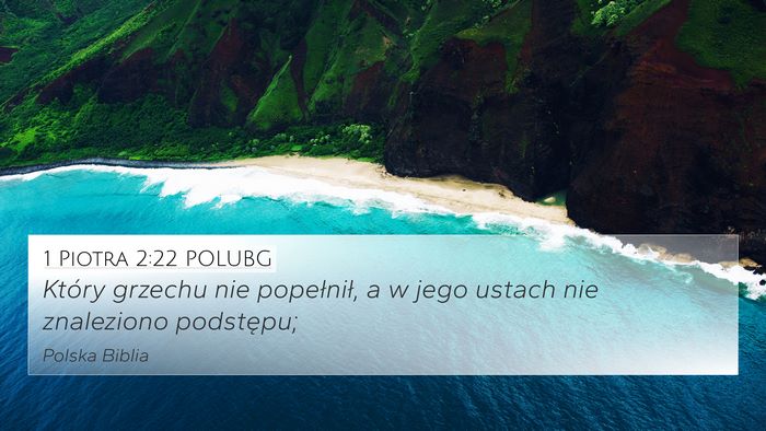 1 Piotra 2:22 POLUBG Bible Verse Image
