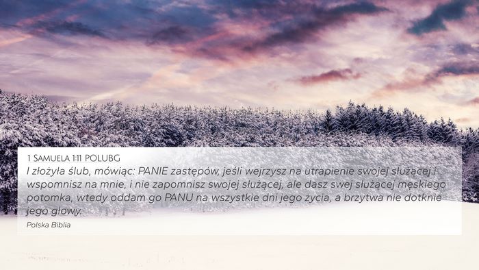 1 Samuela 1:11 POLUBG Bible Verse Image