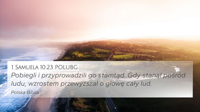 1 Samuela 10:23 POLUBG Bible Verse Image