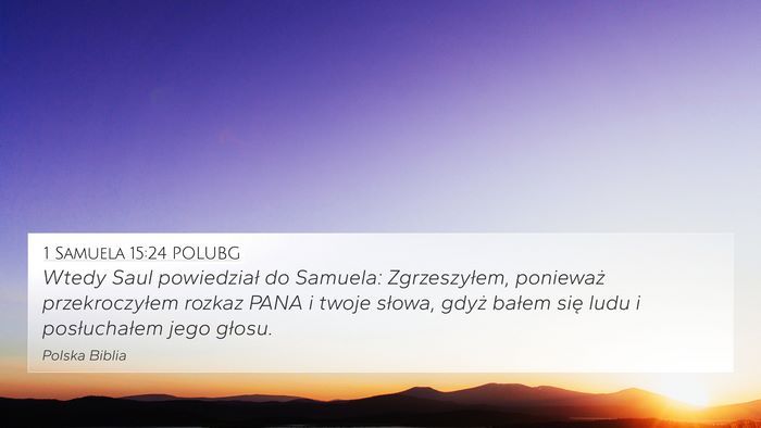 1 Samuela 15:24 POLUBG Bible Verse Image