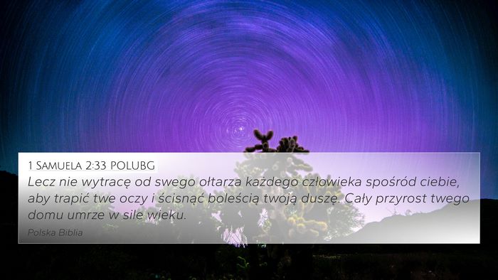 1 Samuela 2:33 POLUBG Bible Verse Image