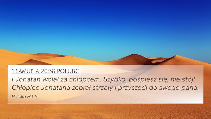 1 Samuela 20:38 POLUBG Bible Verse Image