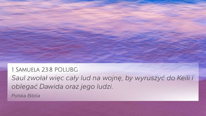 1 Samuela 23:8 POLUBG Bible Verse Image