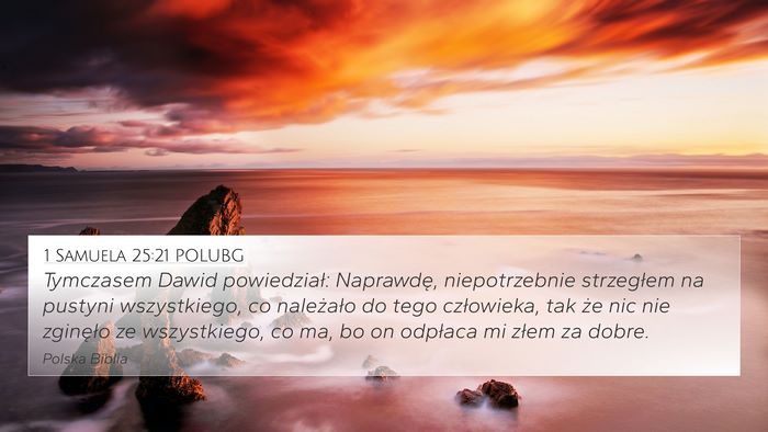 1 Samuela 25:21 POLUBG Bible Verse Image