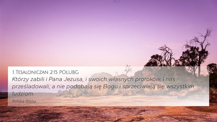 1 Tesaloniczan 2:15 POLUBG Bible Verse Image