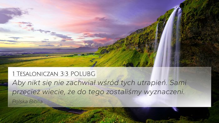 1 Tesaloniczan 3:3 POLUBG Bible Verse Image