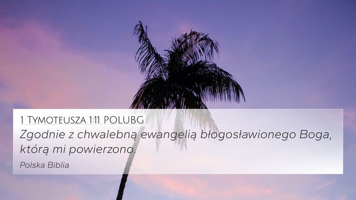 1 Tymoteusza 1:11 POLUBG Bible Verse Image