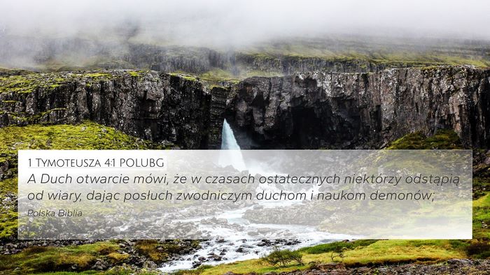 1 Tymoteusza 4:1 POLUBG Bible Verse Image