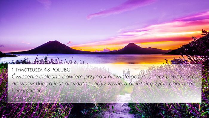 1 Tymoteusza 4:8 POLUBG Bible Verse Image