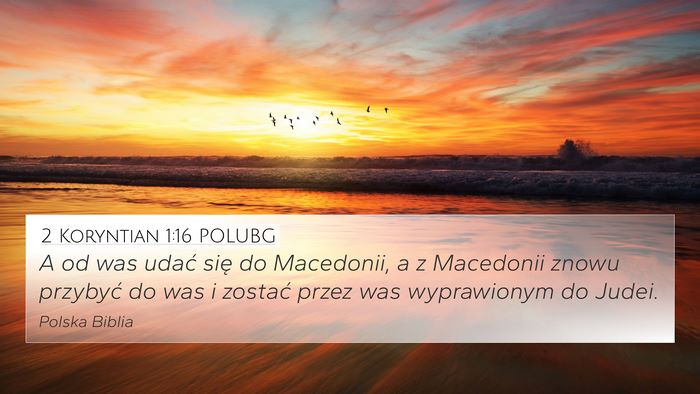 2 Koryntian 1:16 POLUBG Bible Verse Image