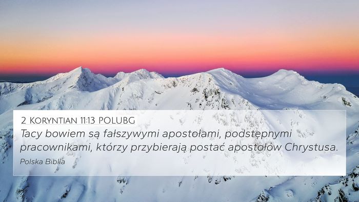 2 Koryntian 11:13 POLUBG Bible Verse Image