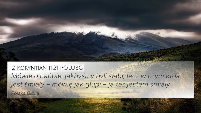 2 Koryntian 11:21 POLUBG Bible Verse Image