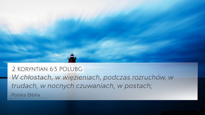 2 Koryntian 6:5 POLUBG Bible Verse Image