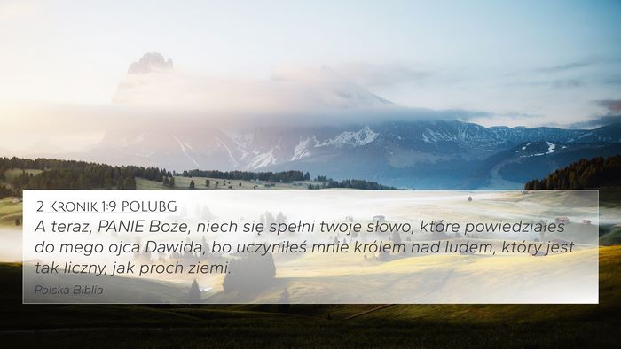 2 Kronik 1:9 POLUBG 4K Wallpaper - A teraz, PANIE Boże, niech się spełni twoje - 4K Wallpaper Bible Verse