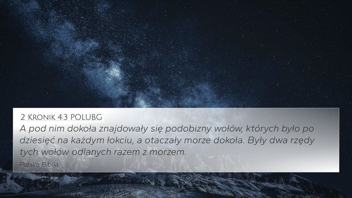 2 Kronik 4:3 POLUBG Bible Verse Image