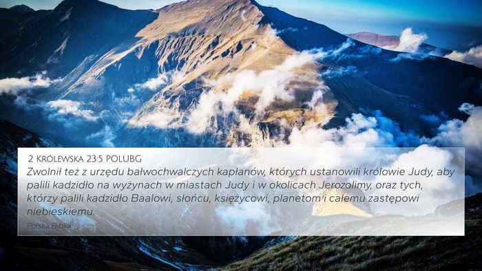 2 Królewska 23:5 POLUBG Bible Verse Image