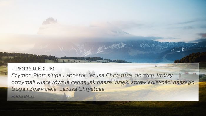2 Piotra 1:1 POLUBG Bible Verse Image