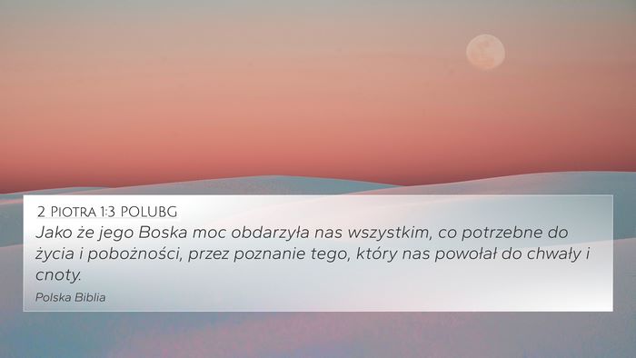 2 Piotra 1:3 POLUBG Bible Verse Image