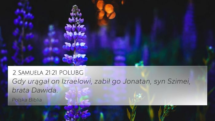 2 Samuela 21:21 POLUBG Bible Verse Image