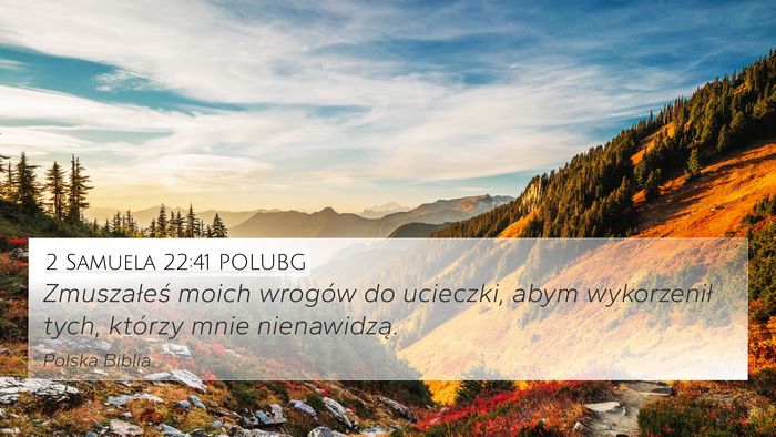 2 Samuela 22:41 POLUBG 4K Wallpaper - Zmuszałeś moich wrogów do ucieczki, abym - 4K Wallpaper Bible Verse