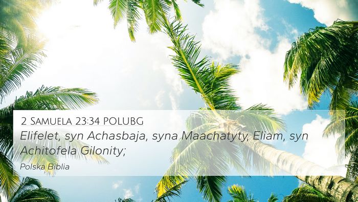 2 Samuela 23:34 POLUBG Bible Verse Image