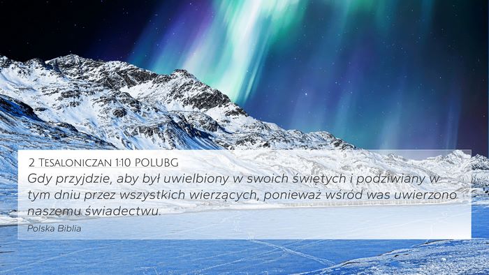 2 Tesaloniczan 1:10 POLUBG Bible Verse Image